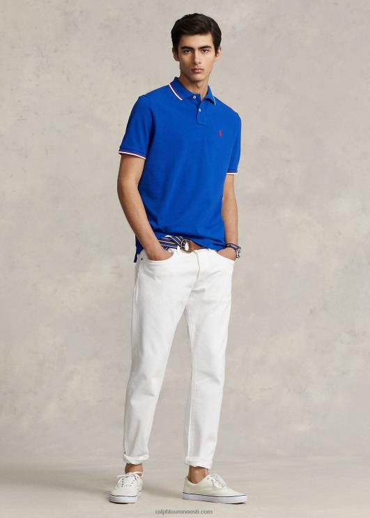 Ralph Lauren mehed klassikaline võrkkangast polosärk PR0V587 vaikse ookeani kuninglik