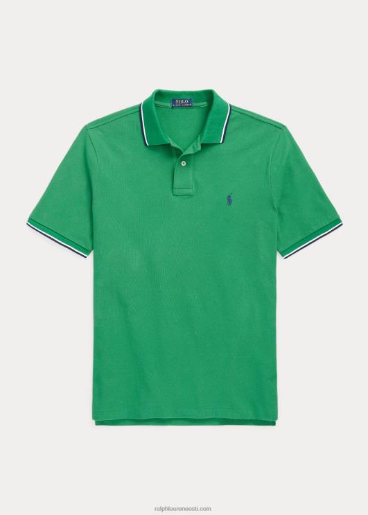 Ralph Lauren mehed klassikaline võrkkangast polosärk PR0V589 optika roheline
