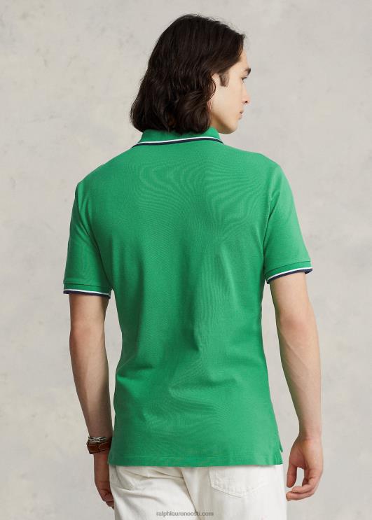 Ralph Lauren mehed klassikaline võrkkangast polosärk PR0V589 optika roheline