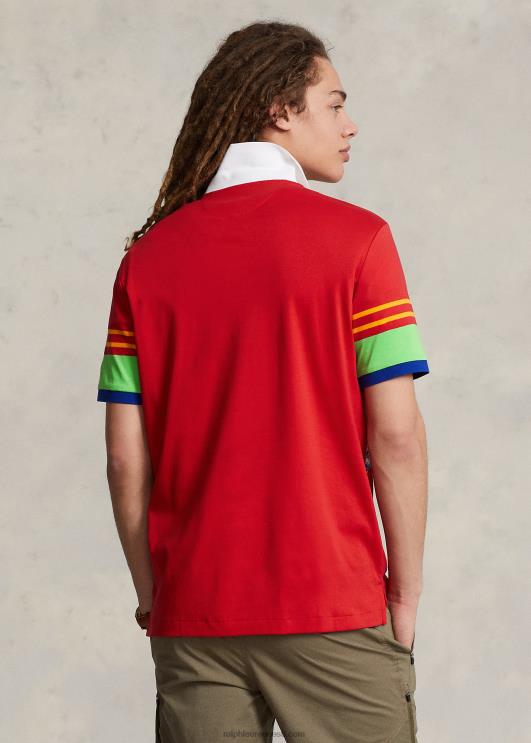 Ralph Lauren mehed klassikalise istmega pehme puuvillane polosärk PR0V778 67 trükk