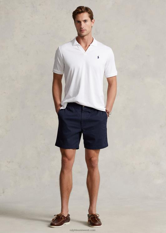 Ralph Lauren mehed klassikalise istumisega pehme puuvillane polosärk PR0V8636 valge