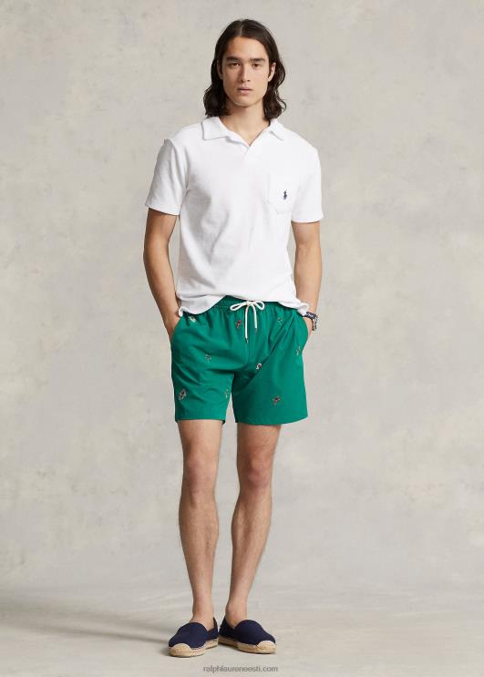 Ralph Lauren mehed kohandatud slim fit frotee polosärk PR0V556 valge