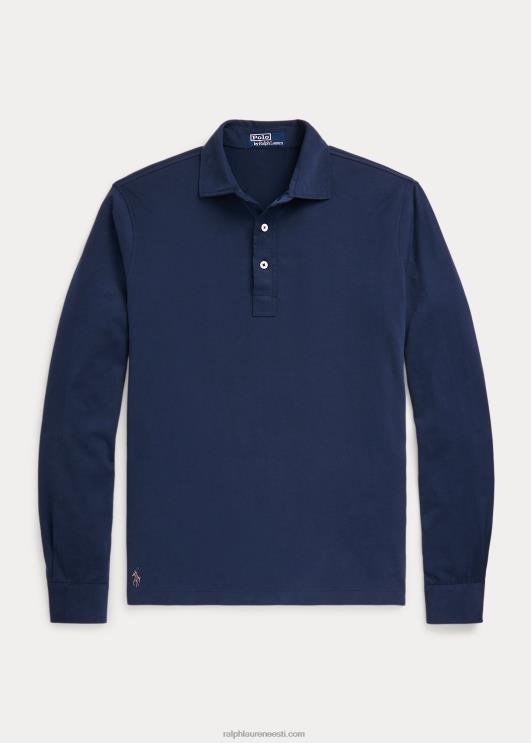 Ralph Lauren mehed kohandatud slim fit jersey polosärk PR0V1123 suvine merevägi