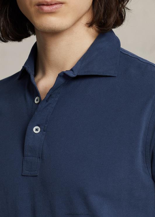 Ralph Lauren mehed kohandatud slim fit jersey polosärk PR0V1123 suvine merevägi