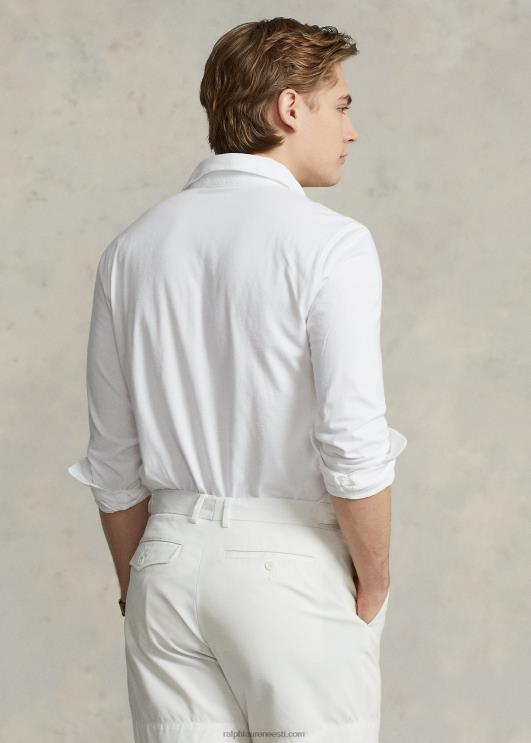 Ralph Lauren mehed kohandatud slim fit jersey polosärk PR0V1124 valge