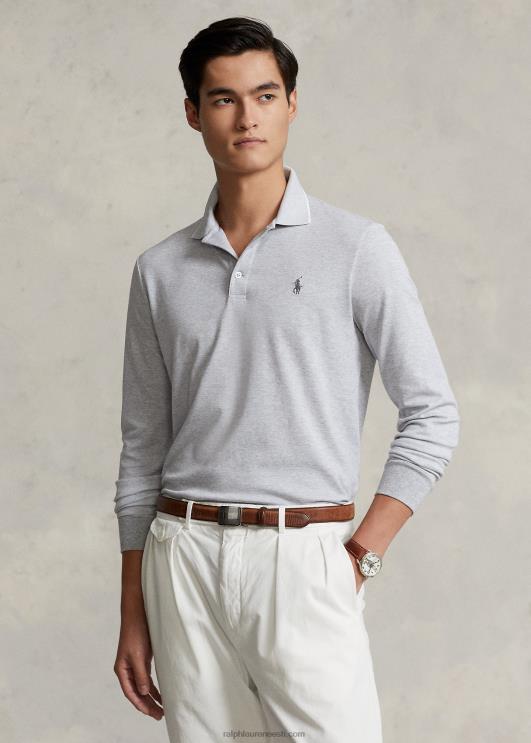 Ralph Lauren mehed kohandatud slim fit linnusilmaga polosärk PR0V938 ja üle kanarbiku