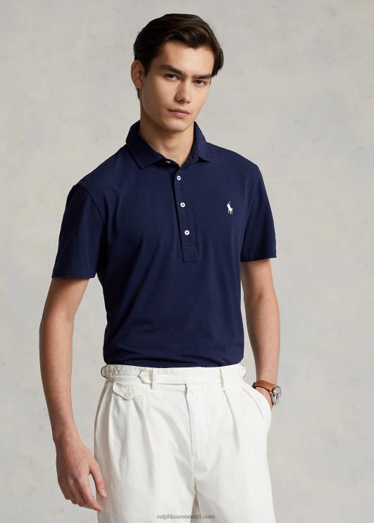 Ralph Lauren mehed kohandatud slim fit performance polosärk PR0V1116 rafineeritud merevägi