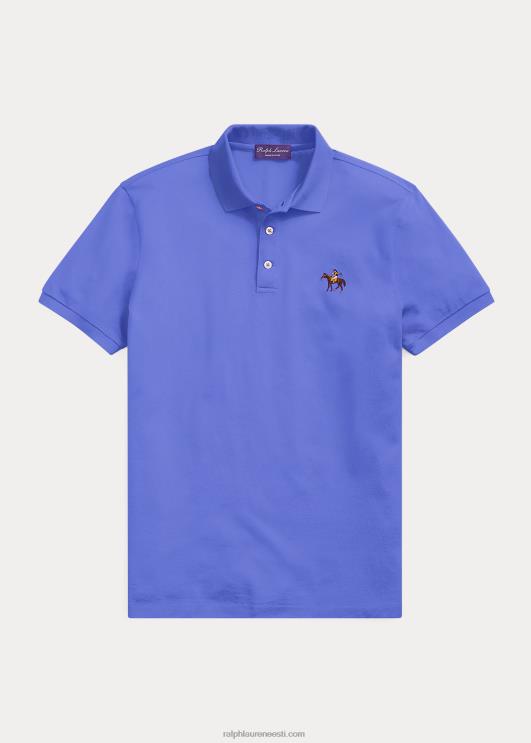Ralph Lauren mehed kohandatud slim fit pikee polosärk PR0V58 klassikaline copen sinine