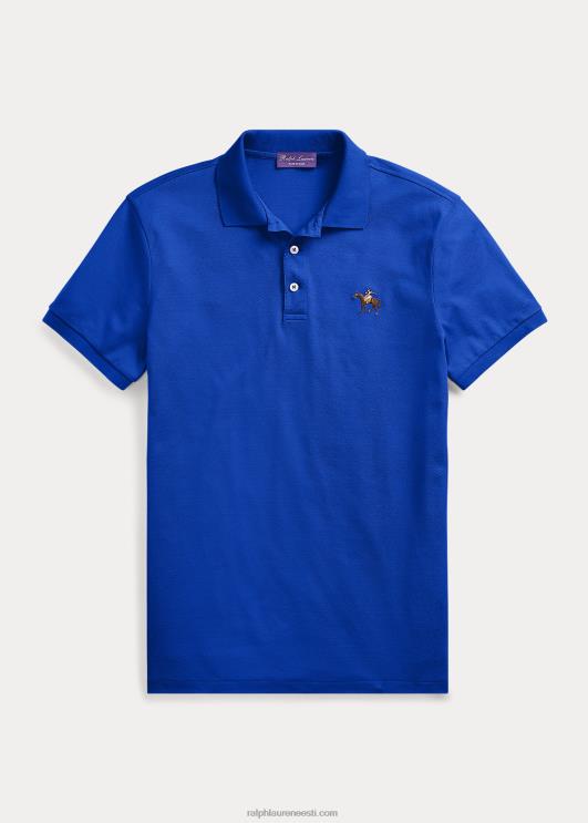 Ralph Lauren mehed kohandatud slim fit pikee polosärk PR0V59 sügavsinine