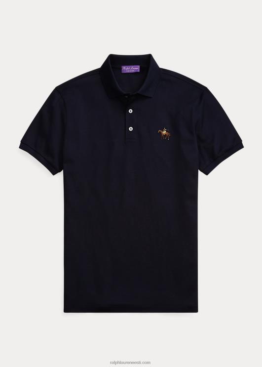 Ralph Lauren mehed kohandatud slim fit pikee polosärk PR0V60 klassikaline esimehe merevägi