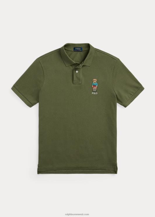 Ralph Lauren mehed kohandatud slim fit polo karu polosärk PR0V8661