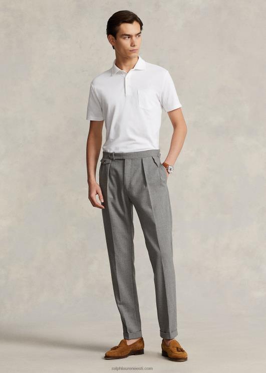 Ralph Lauren mehed kohandatud slim fit puuvillane-linane polosärk PR0V1230 valge