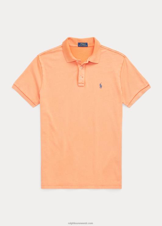 Ralph Lauren mehed kohandatud slim fit spa frotee polosärk PR0V1139 optiline oranž
