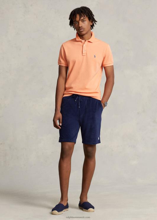 Ralph Lauren mehed kohandatud slim fit spa frotee polosärk PR0V1139 optiline oranž