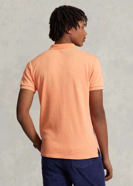 Ralph Lauren mehed kohandatud slim fit spa frotee polosärk PR0V1139 optiline oranž