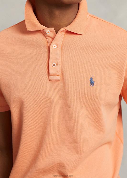 Ralph Lauren mehed kohandatud slim fit spa frotee polosärk PR0V1139 optiline oranž