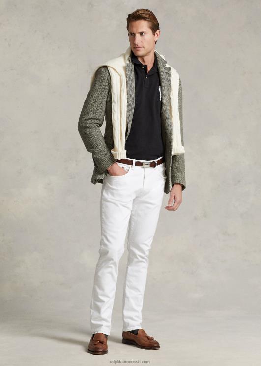 Ralph Lauren mehed kohandatud slim fit suure poni võrguga polosärk PR0V849 must