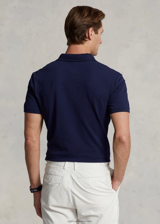 Ralph Lauren mehed kohandatud slim performance karu polo särk PR0V531 rafineeritud merevägi