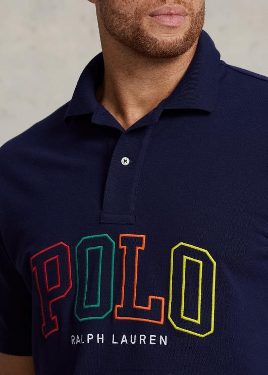 Ralph Lauren mehed logoga võrgust polosärk PR0V1636 kruiisilaevastik