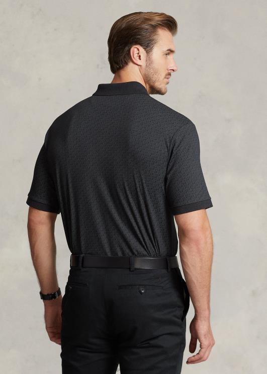 Ralph Lauren mehed monogramm pehme puuvillane polosärk PR0V1321 must kanarbik