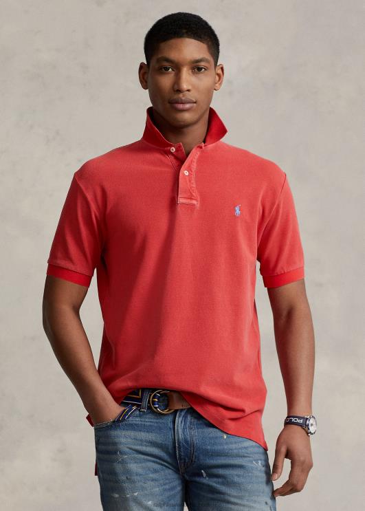 Ralph Lauren mehed originaal sobiv võrk polosärk PR0V875 postitus punane