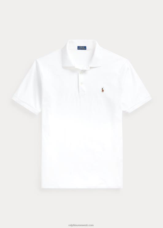 Ralph Lauren mehed pehme puuvillane polosärk PR0V1532 valge
