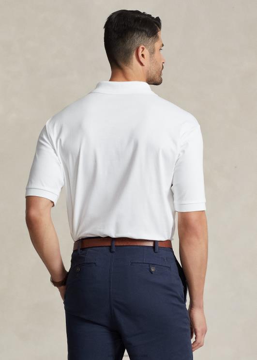 Ralph Lauren mehed pehme puuvillane polosärk PR0V1532 valge