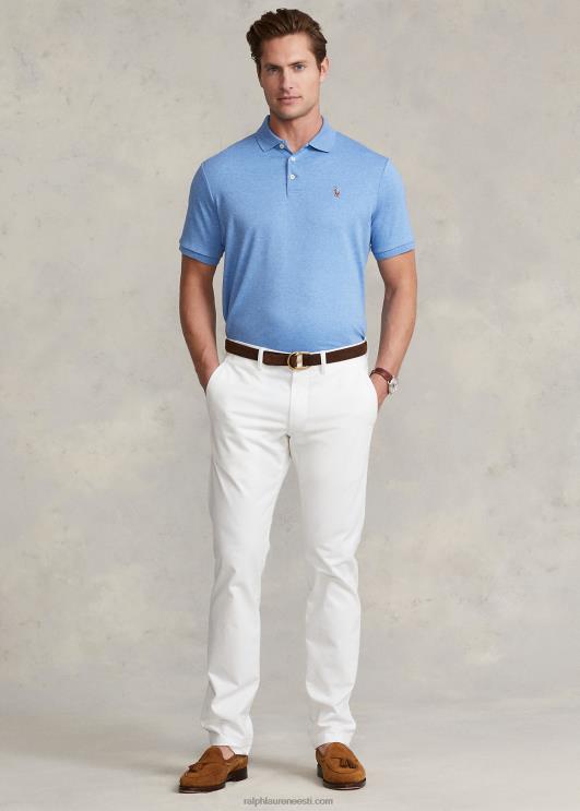 Ralph Lauren mehed pehme puuvillane polosärk – sobib hästi PR0V186 pehme kuninglik kanarbik