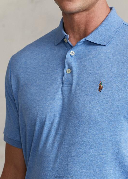 Ralph Lauren mehed pehme puuvillane polosärk – sobib hästi PR0V186 pehme kuninglik kanarbik
