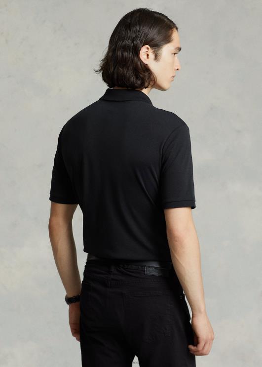 Ralph Lauren mehed pehme puuvillane polosärk – sobib hästi PR0V195 must