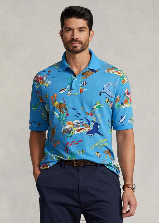 Ralph Lauren mehed polo karu võrgust polosärk PR0V1350 sinine