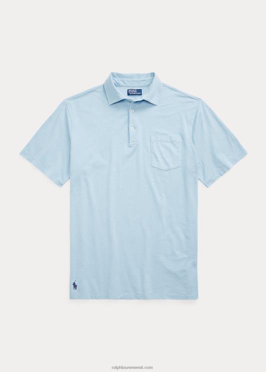 Ralph Lauren mehed puuvillane-linane polosärk PR0V1596 pulber sinine