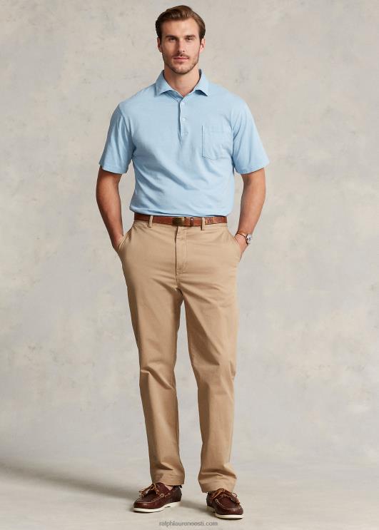 Ralph Lauren mehed puuvillane-linane polosärk PR0V1596 pulber sinine