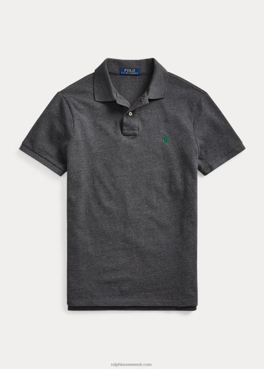 Ralph Lauren mehed slim fit uus võrksärk PR0V30 barclay kanarbik/roheline