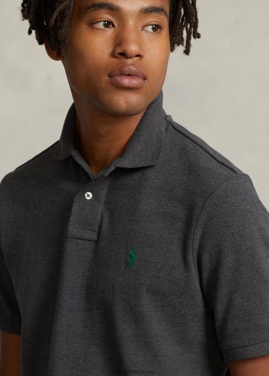 Ralph Lauren mehed slim fit uus võrksärk PR0V30 barclay kanarbik/roheline