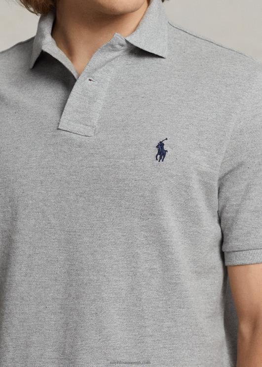 Ralph Lauren mehed slim fit uus võrksärk PR0V32 ja üle kanarbiku/mereväe