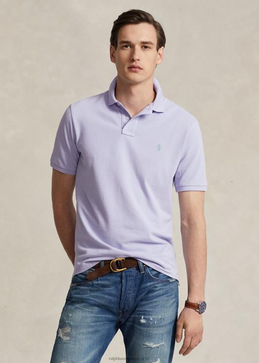 Ralph Lauren mehed slim fit uus võrksärk PR0V33 lill lilla