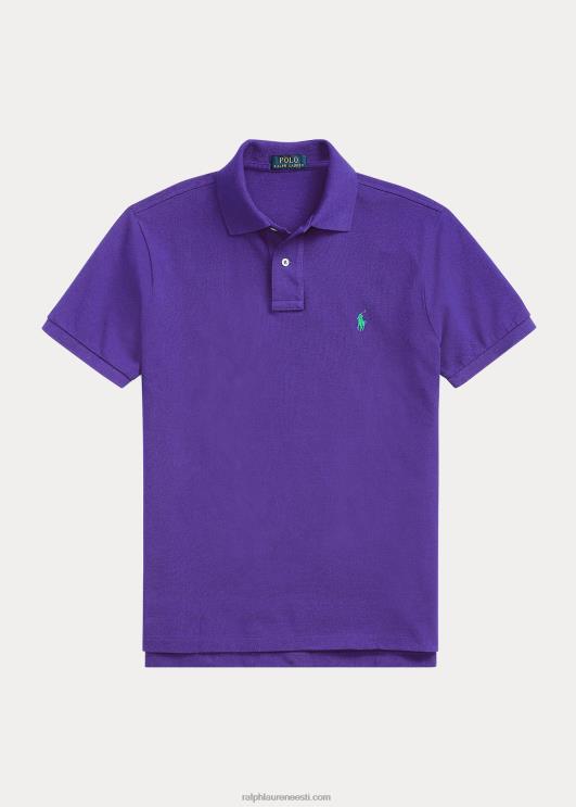 Ralph Lauren mehed slim fit võrgust polosärk PR0V38 suvila lilla/roheline