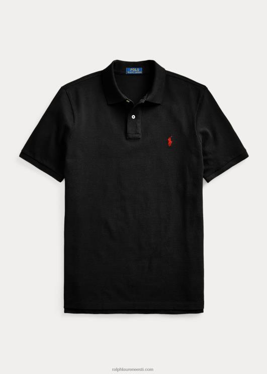 Ralph Lauren mehed slim fit võrgust polosärk PR0V4 must/punane