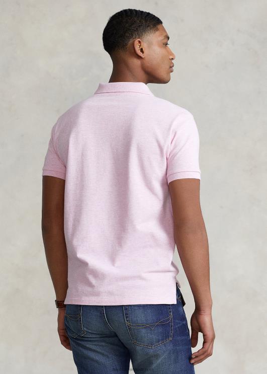 Ralph Lauren mehed slim fit võrgust polosärk PR0V8355 roosa kanarbik