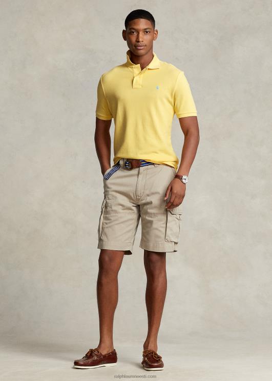 Ralph Lauren mehed slim fit võrgust polosärk PR0V8362 maisi kollane