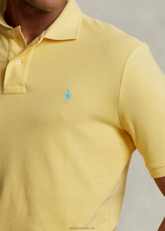 Ralph Lauren mehed slim fit võrgust polosärk PR0V8362 maisi kollane