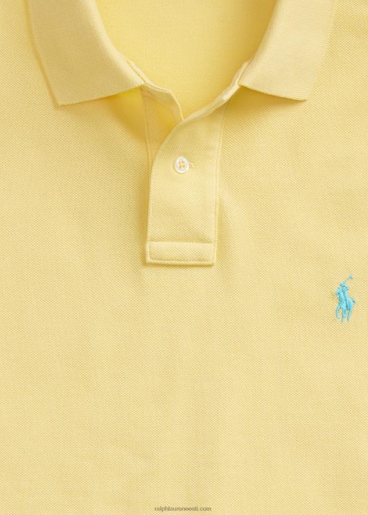 Ralph Lauren mehed slim fit võrgust polosärk PR0V8362 maisi kollane