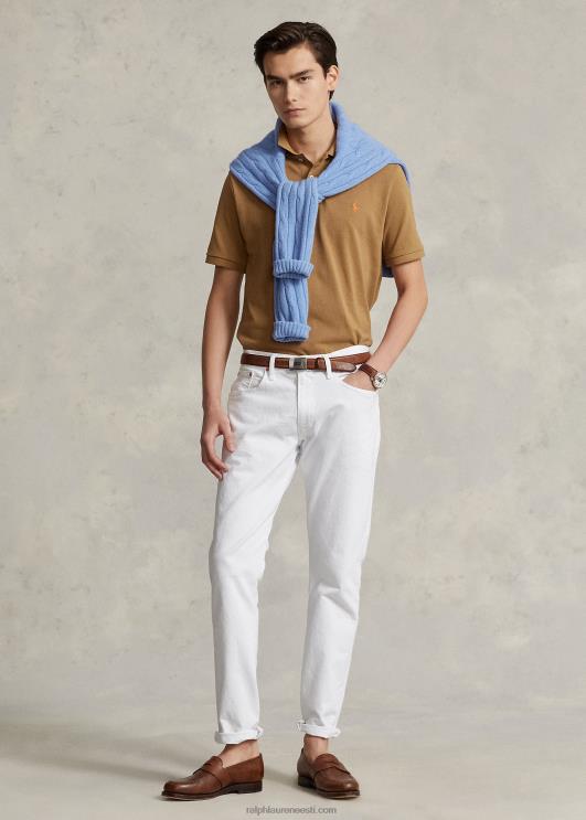 Ralph Lauren mehed slim fit võrgust polosärk PR0V8365 sandsurf