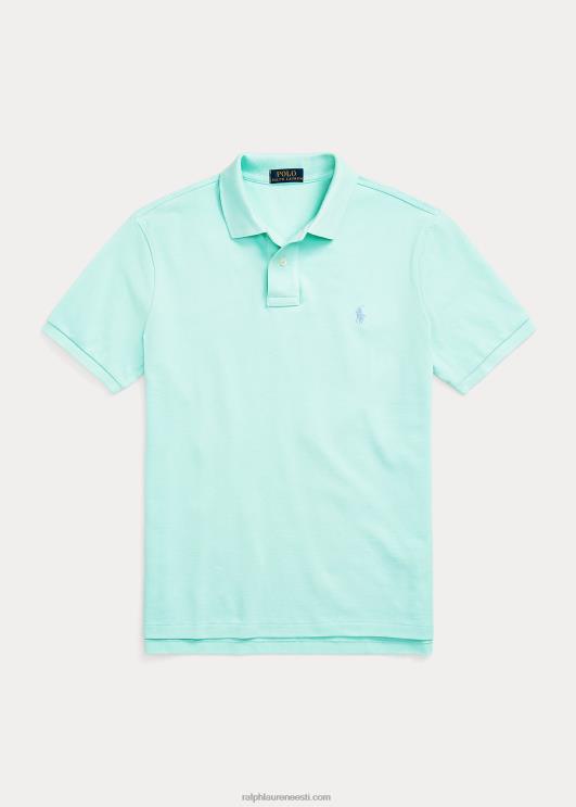 Ralph Lauren mehed slim fit võrgust polosärk PR0V8367 aqua verde