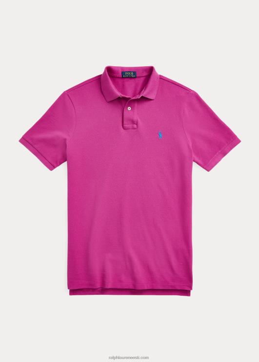Ralph Lauren mehed slim fit võrgust polosärk PR0V8368 erk roosa