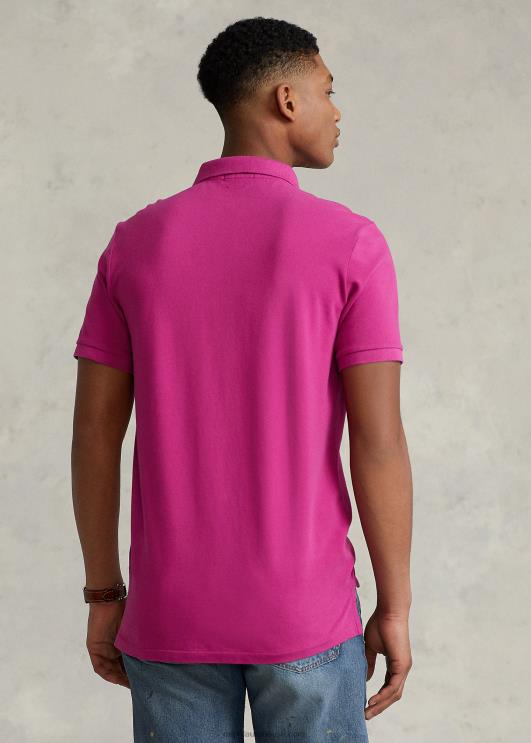 Ralph Lauren mehed slim fit võrgust polosärk PR0V8368 erk roosa