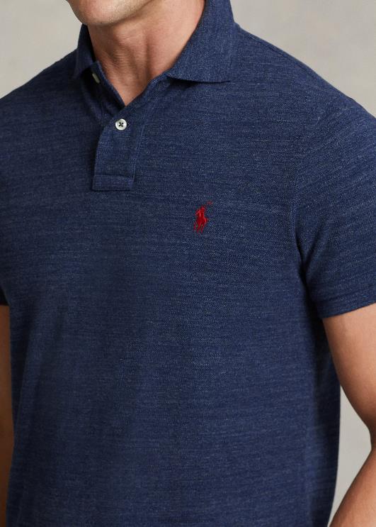 Ralph Lauren mehed slim fit võrgust polosärk PR0V8 klassikaline kuninglik kanarbik