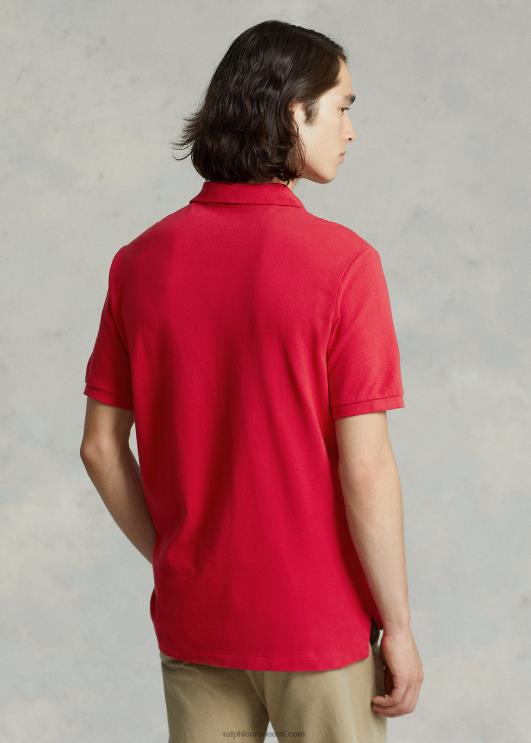 Ralph Lauren mehed slim fit võrgust vabaaja/töötav polosärk PR0V39 2000 rubla punane