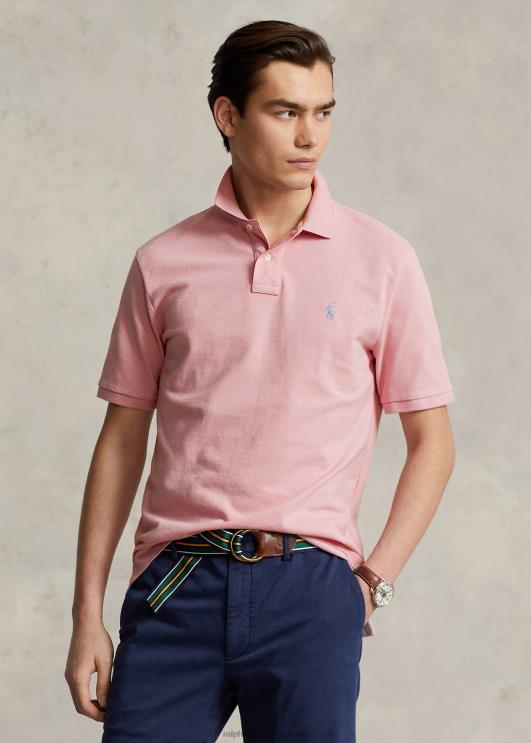 Ralph Lauren mehed slim fit võrgust vabaaja/töötav polosärk PR0V8353 surfside roos